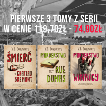 Pierwsze 3 tomy z serii "Verlaque i Bonnet na tropie"